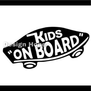 Kids on board decal 4”